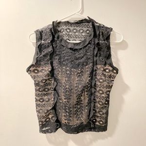 Zara Lace Cropped Tank